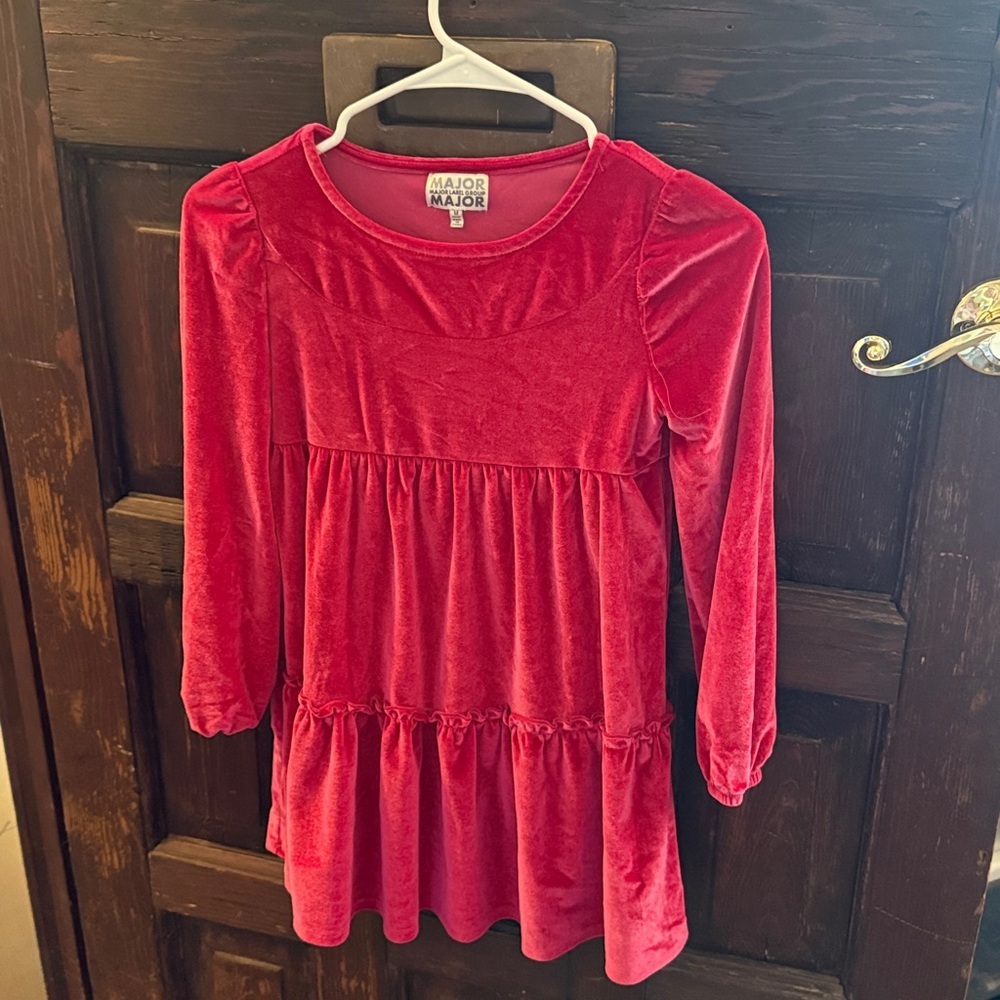 Girls Clothing Bundle - Unicorn Tee, Cardigan, Velvet Dress and More - Picture 2 of 4